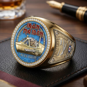 Iron Maiden 3D Engraved Ring - TMTHU7382
