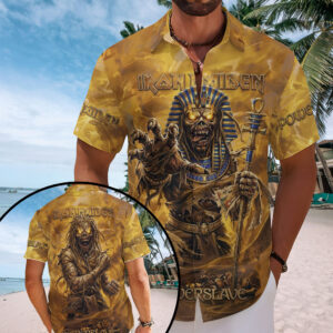 Iron Maiden Short Sleeve Button-Down Shirt - TMTHU7420