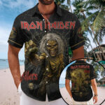Iron Maiden Short Sleeve Button-Down Shirt – TMTHU7436