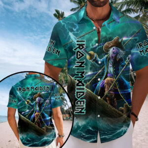 Iron Maiden Short Sleeve Button-Down Shirt – HOATT19248