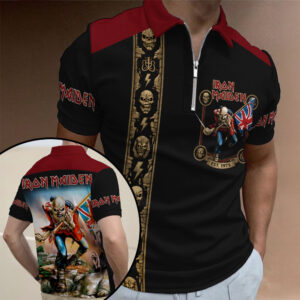 Iron Maiden Zip Polo Shirt - TMTHU7278