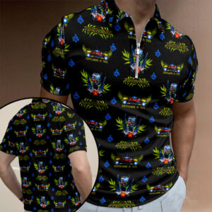 Iron Maiden Zip Polo Shirt - TANTN24630