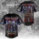 Iron Maiden x Megadeth 2026 World Tour Baseball Jersey – TMTHU7649