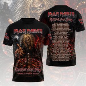 Iron Maiden 2026 World Tour 3D Apparel - HOATT19458