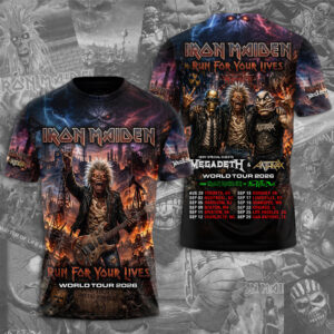 Iron Maiden 2026 World Tour 3D Apparel - TMTHU7185