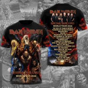 Iron Maiden 2026 World Tour 3D Apparel - TMTHU7391