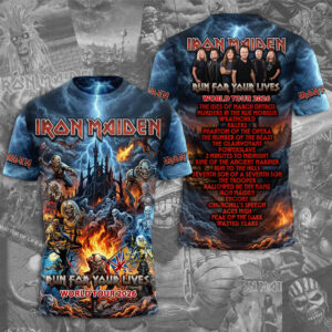 Iron Maiden 2026 World Tour 3D Apparel - TMTHU7484