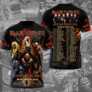 Iron Maiden 2026 World Tour 3D Apparel - TMTHU7697