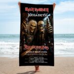 Iron Maiden 2026 World Tour Rectangle Beach Towel – HOATT19150
