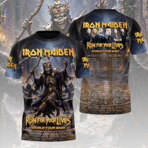 Iron Maiden 2026 World Tour 3D Apparel - HOATT19746