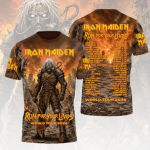 Iron Maiden 2026 World Tour 3D Apparel - HOATT19825