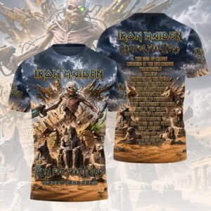 Iron Maiden 2026 World Tour 3D Apparel - HOATT19855
