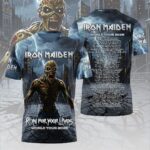 Iron Maiden 2026 World Tour 3D Apparel – HOATT19883