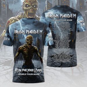 Iron Maiden 2026 World Tour 3D Apparel - HOATT19883