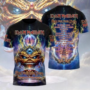 Iron Maiden 2026 World Tour 3D Apparel - HOATT19295