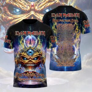 Iron Maiden 2026 World Tour 3D Apparel - HOATT19296