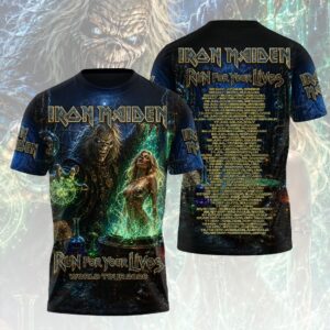Iron Maiden 2026 World Tour 3D Apparel - HOATT19407