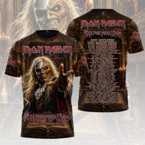 Iron Maiden 2026 World Tour 3D Apparel - HOATT19670