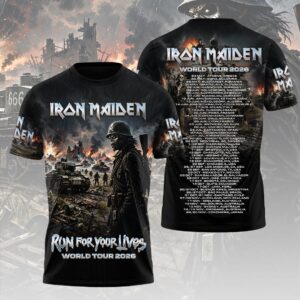Iron Maiden 2026 World Tour 3D Apparel - HOATT19708