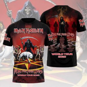Iron Maiden 2026 World Tour 3D Apparel - HOATT19716