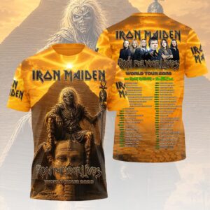 Iron Maiden 2026 World Tour 3D Apparel - HOATT19573