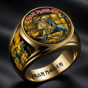 Iron Maiden 3D Engraved Ring - HOATT19509