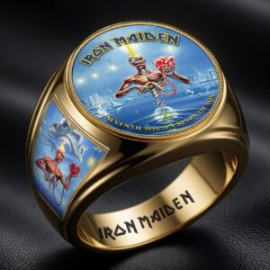 Iron Maiden 3D Engraved Ring - HOATT19510