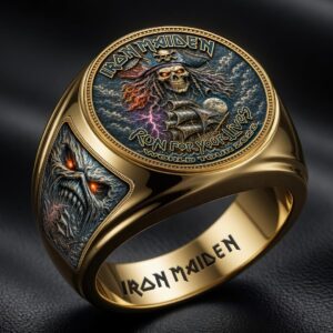 Iron Maiden 3D Engraved Ring - HOATT19530