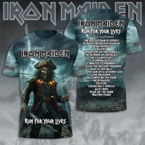Iron Maiden World Tour 2026 3D Apparel - TMTHU7895