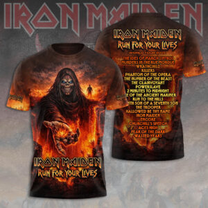 Iron Maiden World Tour 2026 3D Apparel - TMTHU7696
