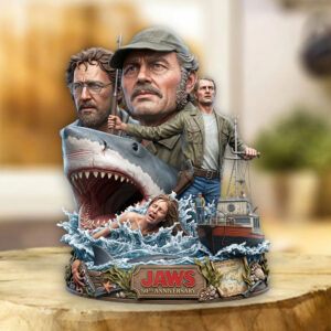 Jaws 50th Anniversary Custom Shape Acrylic Plaque - TMTHU7831