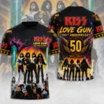 KISS Lovegun 50th Anniversary 3D Apparel – TMTHU7834