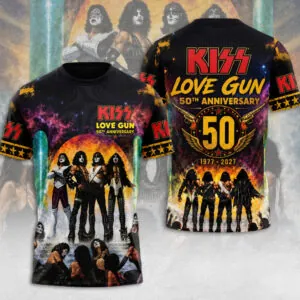 KISS Lovegun 50th Anniversary 3D Apparel - TMTHU7834