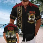 KISS Short Sleeve Button-Down Shirt – TMTHU7180