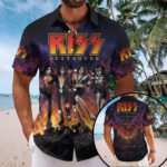 KISS Short Sleeve Button-Down Shirt – TMTHU7539