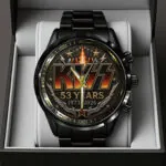 KISS 53 Years Anniversary Black Stainless Steel Watch – TANTN24554