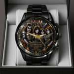 KISS 53 Years Anniversary Black Stainless Steel Watch – TANTN24553