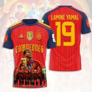 Lamine Yamal x Spain National Team 2026 FIFA World Cup Champions 3D Apparel - HOATT19773