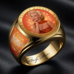 Marilyn Monroe 100th Anniversary 3D Engraved Ring – HOATT19717
