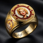 Marilyn Monroe 100th Anniversary 3D Engraved Ring – HOATT19666
