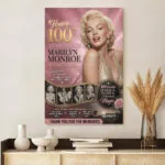 Marilyn Monroe 100th Anniversary Rectangle Canvas With Inner Frame – TMTHU7664