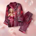 Marilyn Monroe 100th Anniversary Satin Pajama Set with Piping – HOATT19979