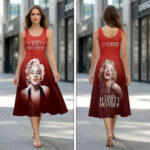Marilyn Monroe 100th Anniversary  Sleeveless Knee-Length Dress – HOATT19740