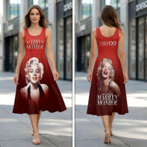 Marilyn Monroe 100th Anniversary  Sleeveless Knee-Length Dress - HOATT19740