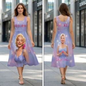 Marilyn Monroe 100th Anniversary  Sleeveless Knee-Length Dress - HOATT19764