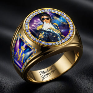 Michael Jackson 3D Engraved Ring - HOATT19284