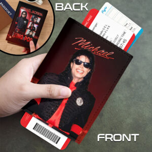 Michael Jackson Leather Passport Cover - HOATT19792