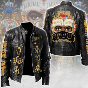 Michael Jackson Motorcycle Leather Jacket - TMTHU7702