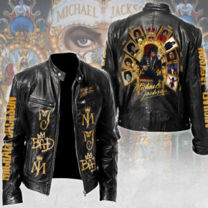 Michael Jackson Motorcycle Leather Jacket - TMTHU7763