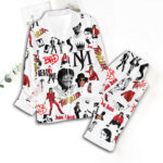 Michael Jackson Satin Pajama Set with Piping – TMTHU7701